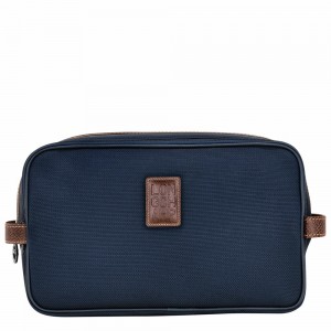 Longchamp Boxford Kulturbeutel Herren Blau | 254SWHAKL