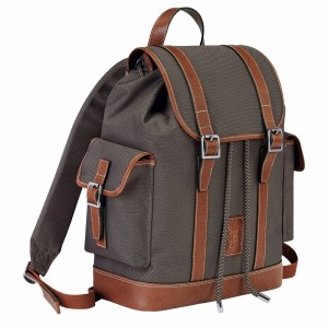 Longchamp Boxford Rucksack Herren Braun | 536YEHGAU