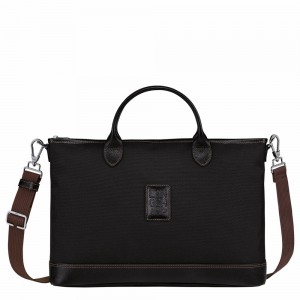 Longchamp Boxford S Aktentasche Damen Schwarz | 459OYQUIA