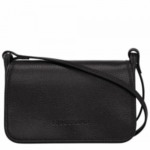 Longchamp Le Foulonné Geldbörse Damen Schwarz | 875EVNJOG