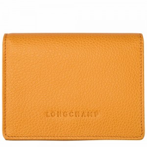 Longchamp Le Foulonné Geldbörse Herren Aprikose | 932CLJEXZ