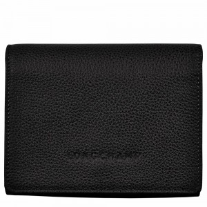 Longchamp Le Foulonné Geldbörse Herren Schwarz | 865ZXIDGN