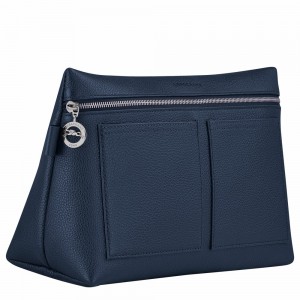 Longchamp Le Foulonné Kulturbeutel Damen Navy | 829ZXWNJY