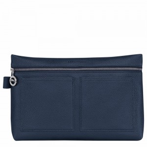 Longchamp Le Foulonné Kulturbeutel Herren Navy | 239KYAPQM