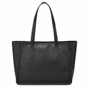 Longchamp Le Foulonné L Schultertasche Damen Schwarz | 274SIFZTM