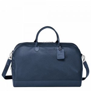 Longchamp Le Foulonné M Reisetasche Damen Navy | 926FLYZUM