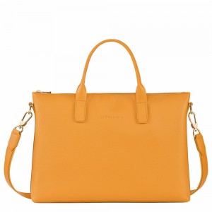 Longchamp Le Foulonné S Aktentasche Damen Aprikose | 658QUJAPH