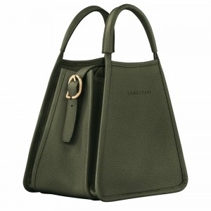 Longchamp Le Foulonné S Handtasche Damen Khaki | 079KRBMGP