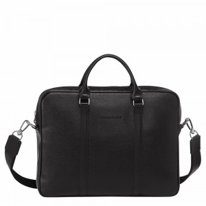 Longchamp Le Foulonné XS Aktentasche Damen Schwarz | 674VFZPWO