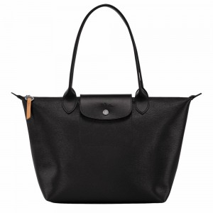 Longchamp Le Pliage City M Schultertasche Damen Schwarz | 912MBXCUL