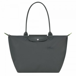 Longchamp Le Pliage L Schultertasche Damen Tiefesgrau | 798PUBIJM