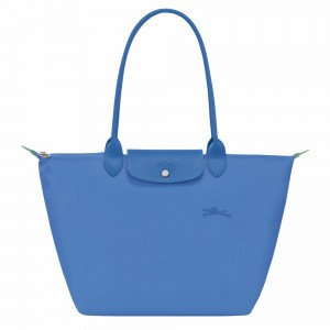 Longchamp Le Pliage L Schultertasche Damen Blau | 549EBUFNA