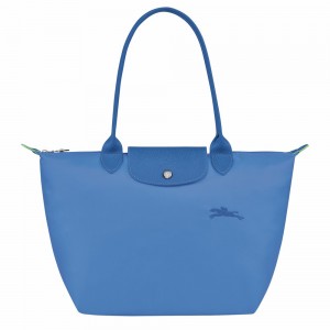 Longchamp Le Pliage M Schultertasche Damen Blau | 701KEGXDA