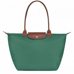 Longchamp Le Pliage Original L Schultertasche Damen Olivgrün | 718ZEPCDB