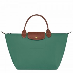 Longchamp Le Pliage Original M Handtasche Damen Olivgrün | 879ULZFWI