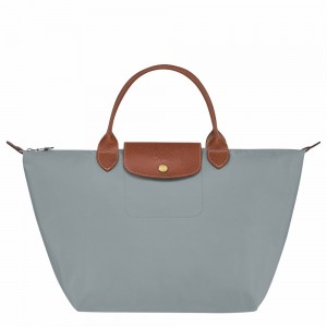 Longchamp Le Pliage Original M Handtasche Damen Grau | 653IORQPA