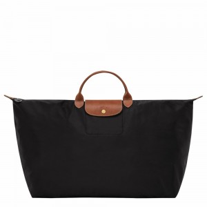 Longchamp Le Pliage Original M Reisetasche Damen Schwarz | 740FTNURW