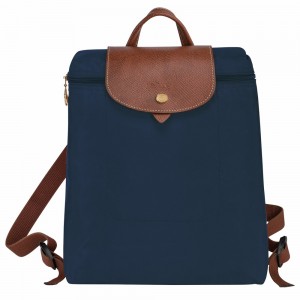 Longchamp Le Pliage Original M Rucksack Damen Navy | 723NLRKCB