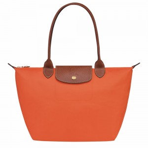 Longchamp Le Pliage Original M Schultertasche Damen Orange | 023PAHJWT