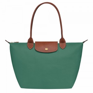 Longchamp Le Pliage Original M Schultertasche Damen Olivgrün | 234UWQHAZ