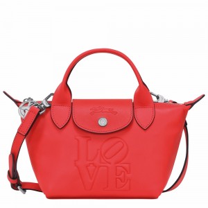 Longchamp Longchamp x Robert Indiana XS Handtasche Damen Rot | 042YOZWLD