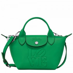 Longchamp Longchamp x Robert Indiana XS Handtasche Damen Grün | 950WFNOEZ