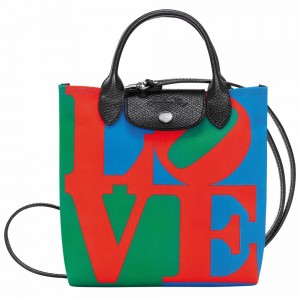 Longchamp Longchamp x Robert Indiana XS Handtasche Damen Rot Navy | 429REYWQO