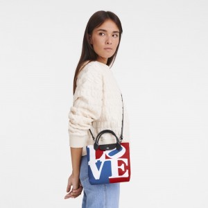 Longchamp Longchamp x Robert Indiana XS Handtasche Damen Weiß | 721DNXJWG