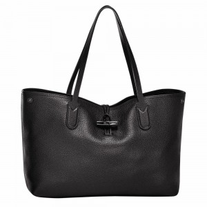 Longchamp Roseau Essential L Schultertasche Damen Schwarz | 253DABKFL