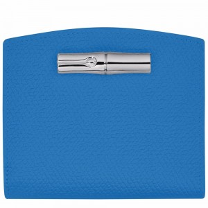 Longchamp Roseau Geldbörse Damen Tiefesblau | 280EVWXNQ