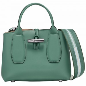 Longchamp Roseau M Handtasche Damen Olivgrün | 681TIEXMP