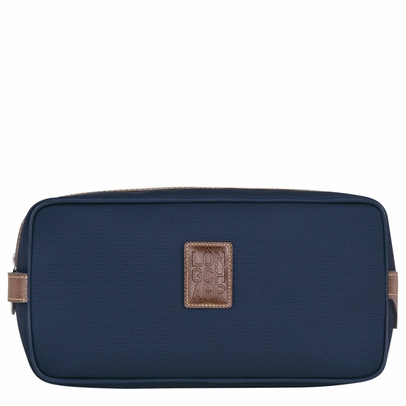 Longchamp Boxford Kulturbeutel Damen Blau | 836KFZUVH