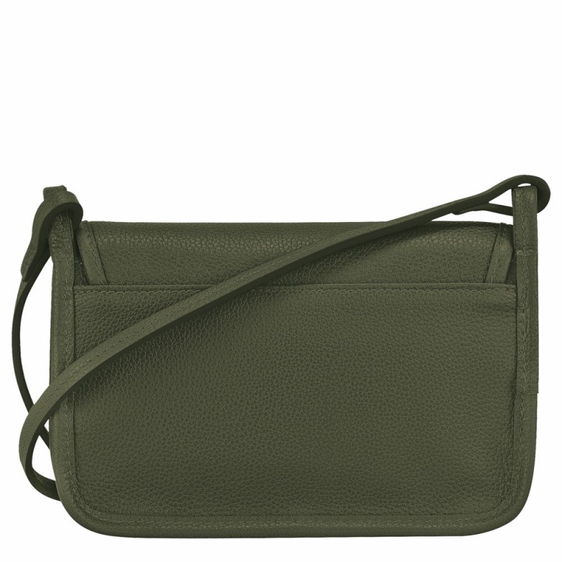 Longchamp Le Foulonné Geldbörse Damen Khaki | 653BZAKRV