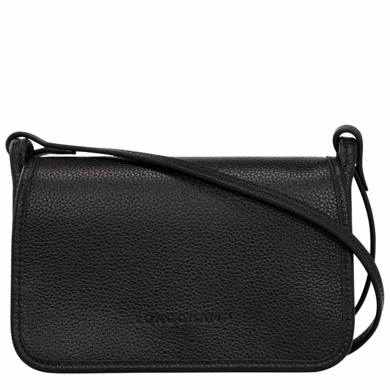 Longchamp Le Foulonné Geldbörse Damen Schwarz | 546LTWBYE