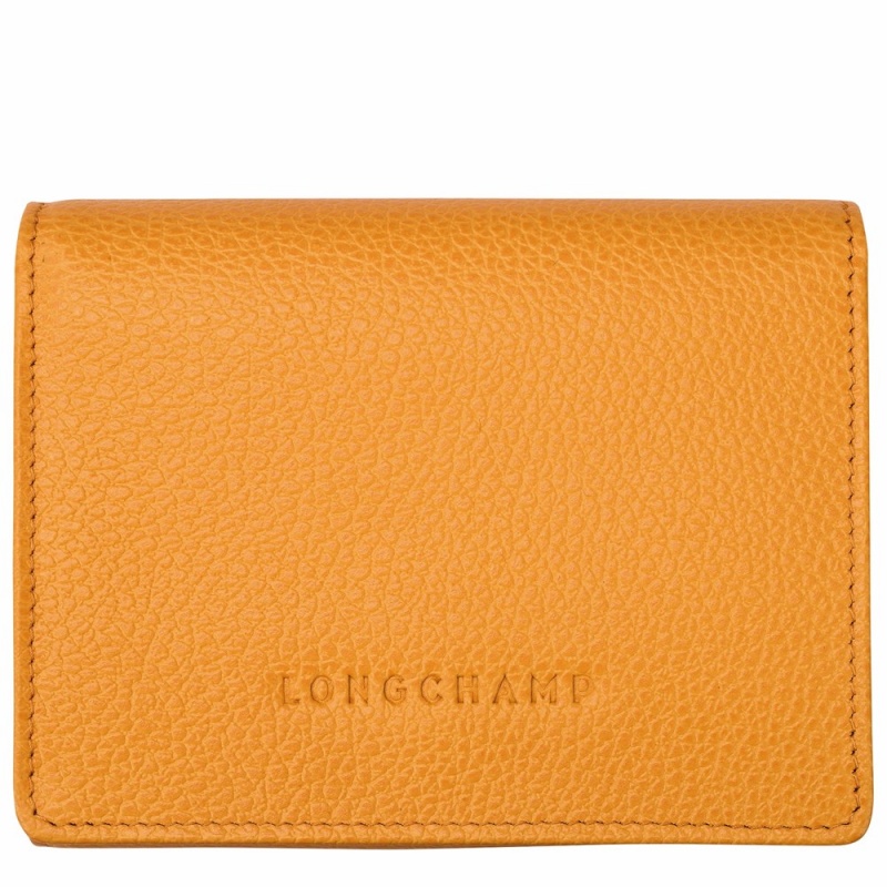 Longchamp Le Foulonné Geldbörse Herren Aprikose | 932CLJEXZ