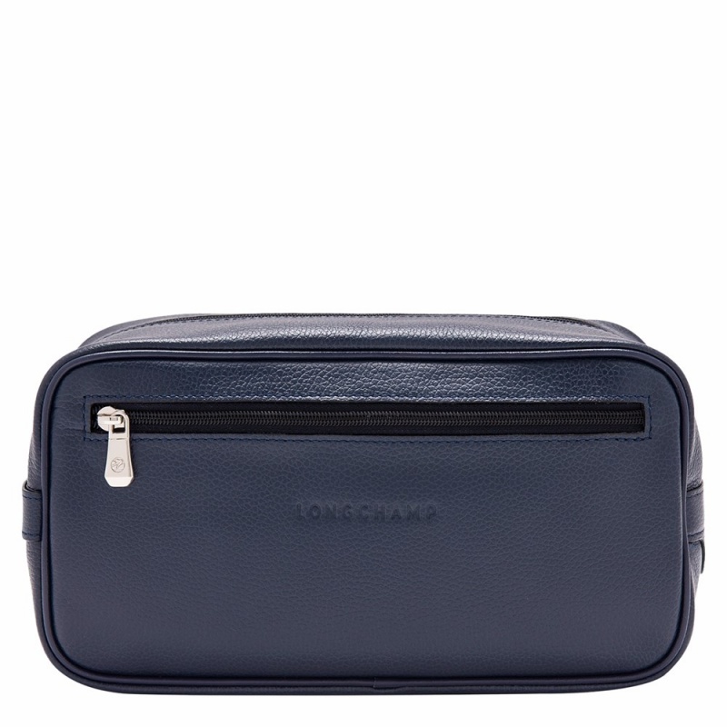 Longchamp Le Foulonné Kulturbeutel Damen Navy | 934HEYJRU