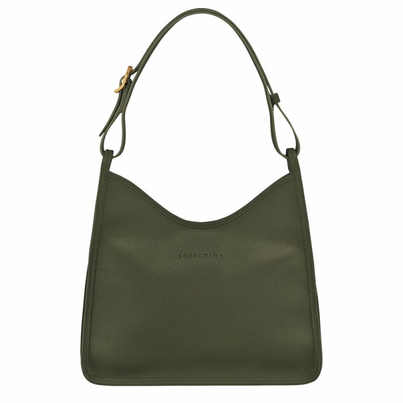 Longchamp Le Foulonné M Hobo Tasche Damen Khaki | 143HLXYUG