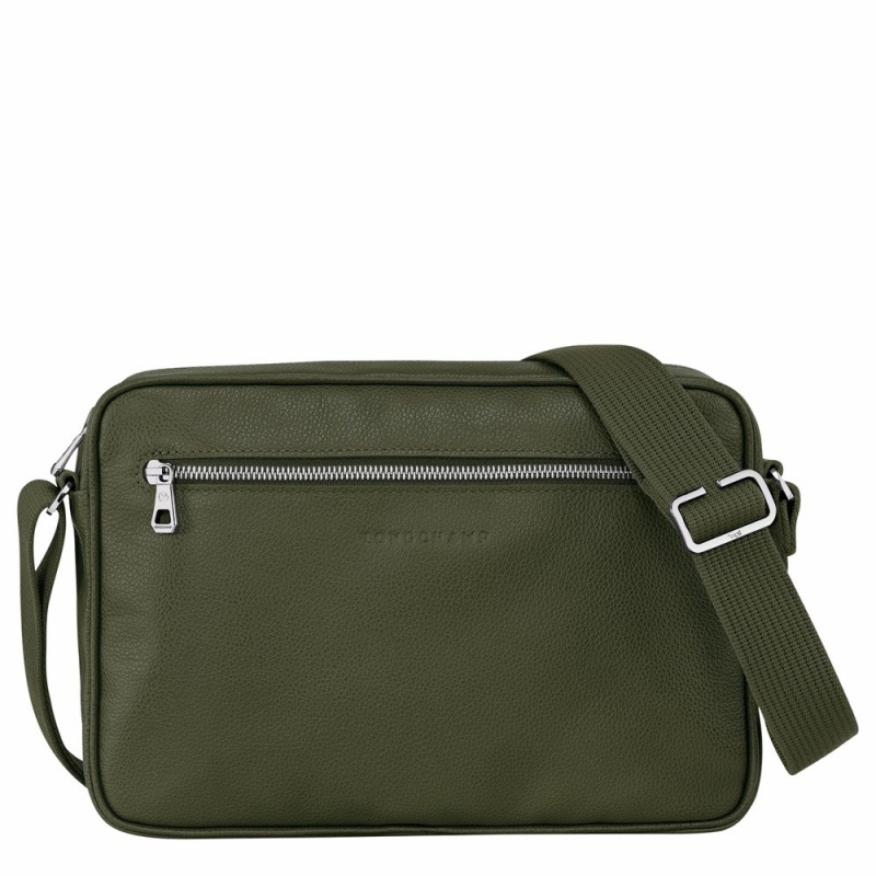 Longchamp Le Foulonné M Kamerataschen Herren Khaki | 420NQWUZX