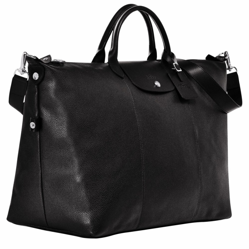 Longchamp Le Foulonné M Reisetasche Herren Schwarz | 618NTHEUC