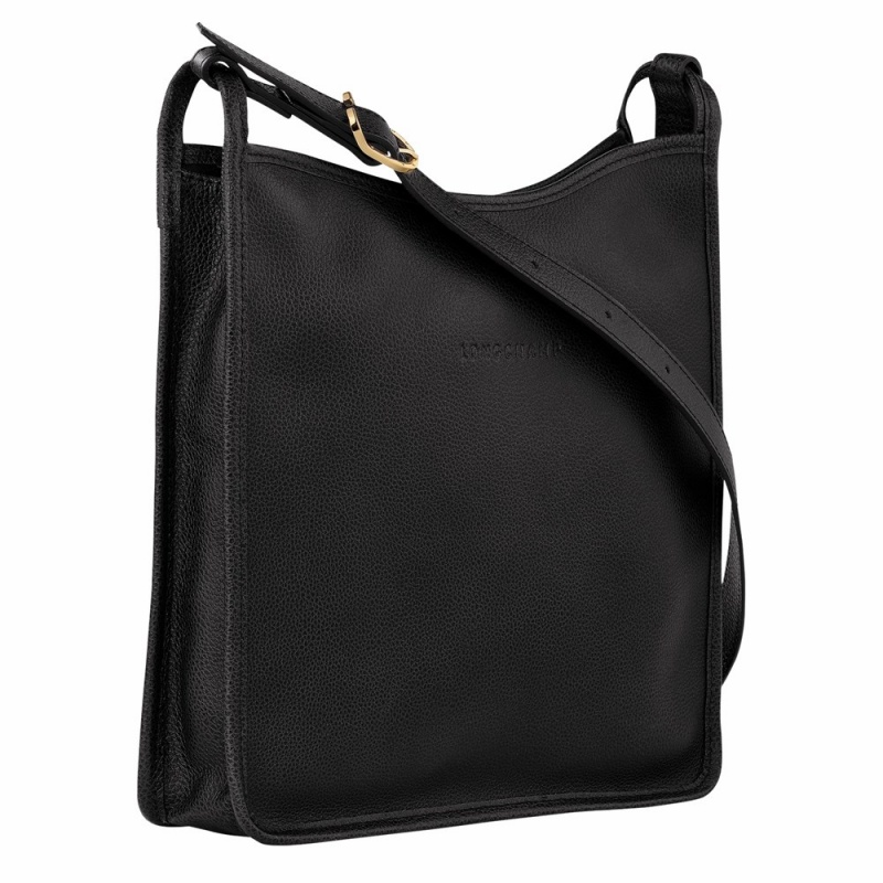 Longchamp Le Foulonné M Umhängetasche Damen Schwarz | 708HFCEZO