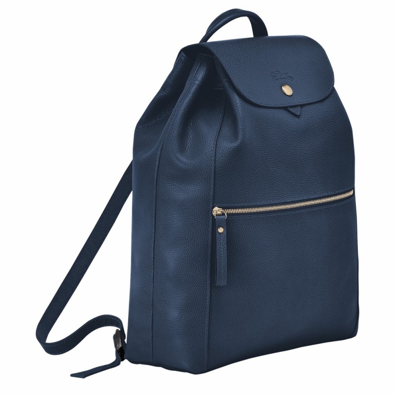 Longchamp Le Foulonné Rucksack Damen Navy | 462WNBQOK