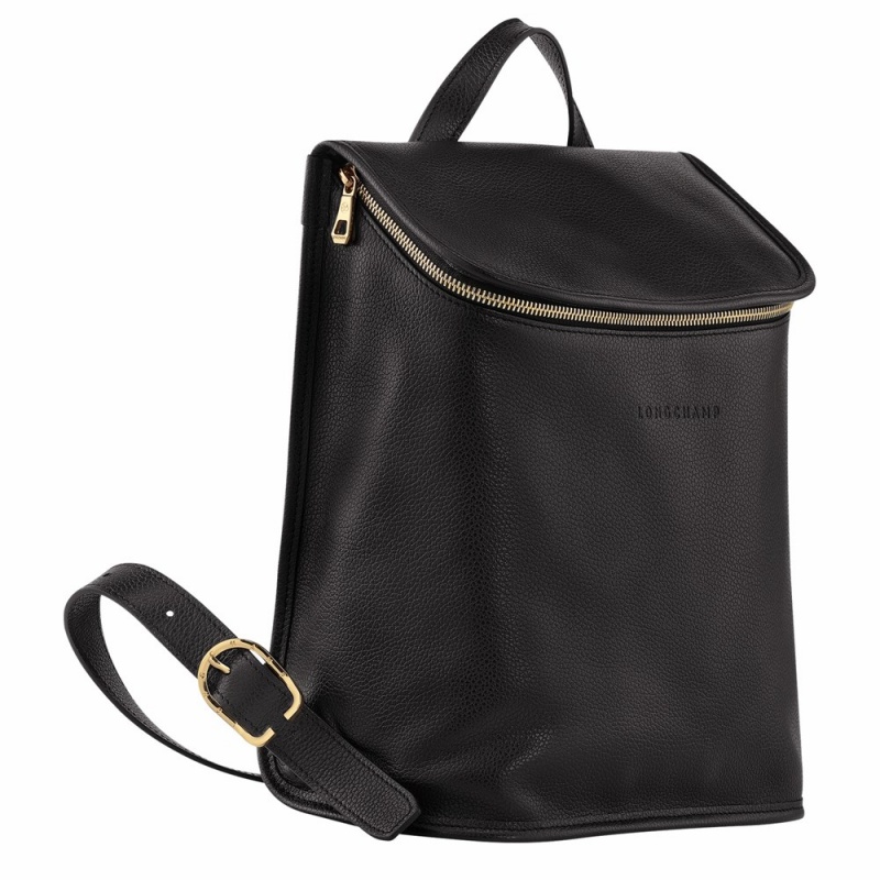 Longchamp Le Foulonné Rucksack Damen Schwarz | 350KGZWPY