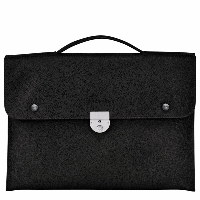 Longchamp Le Foulonné S Aktentasche Damen Schwarz | 261ZRSCUW