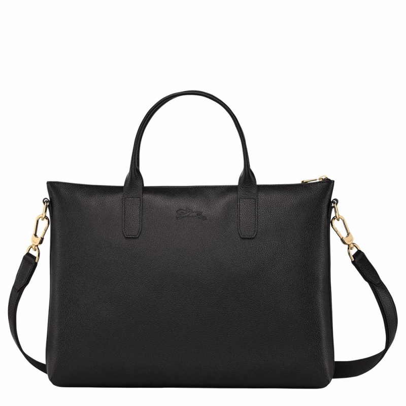 Longchamp Le Foulonné S Aktentasche Damen Schwarz | 480ADKQHU