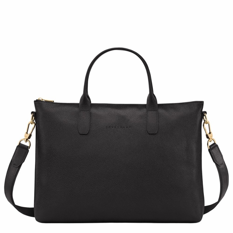 Longchamp Le Foulonné S Aktentasche Damen Schwarz | 480ADKQHU