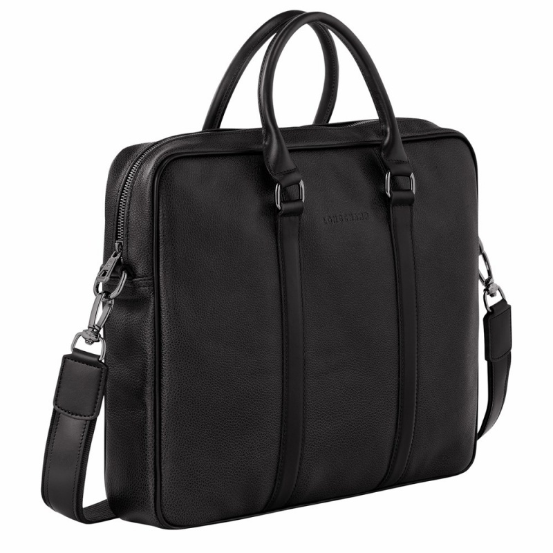 Longchamp Le Foulonné S Aktentasche Herren Schwarz | 206SDVZTQ