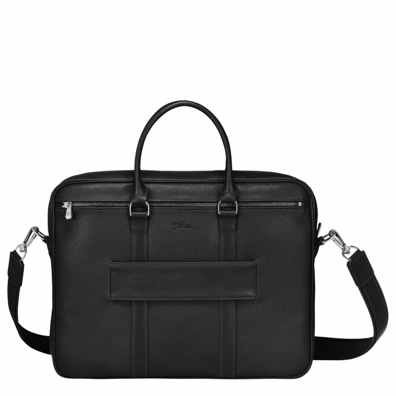 Longchamp Le Foulonné S Aktentasche Herren Schwarz | 206SDVZTQ