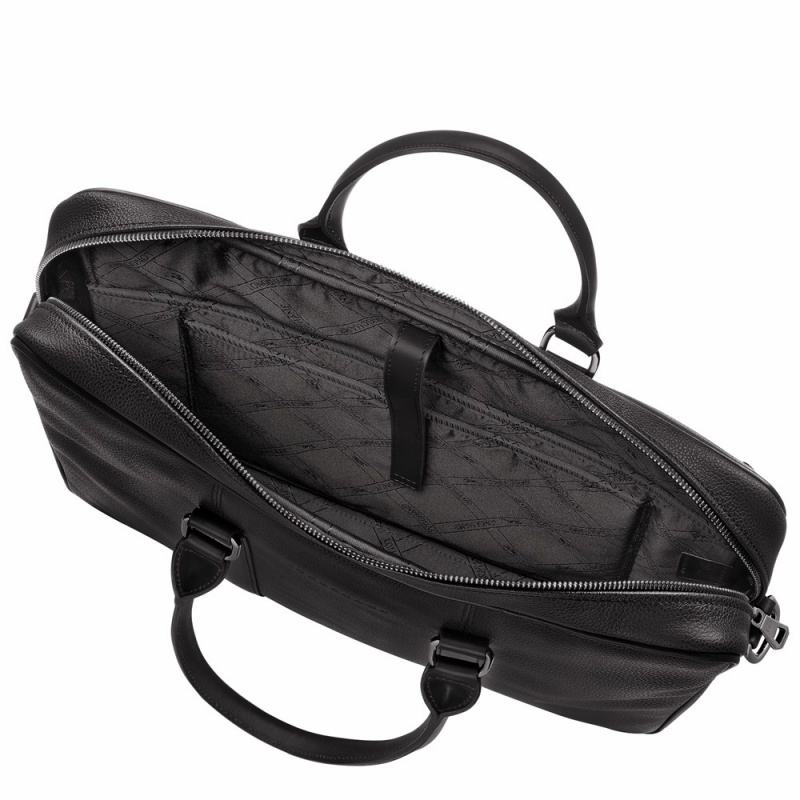 Longchamp Le Foulonné S Aktentasche Herren Schwarz | 206SDVZTQ