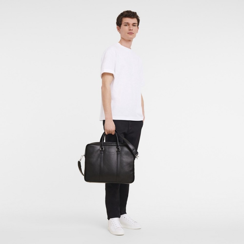 Longchamp Le Foulonné S Aktentasche Herren Schwarz | 206SDVZTQ