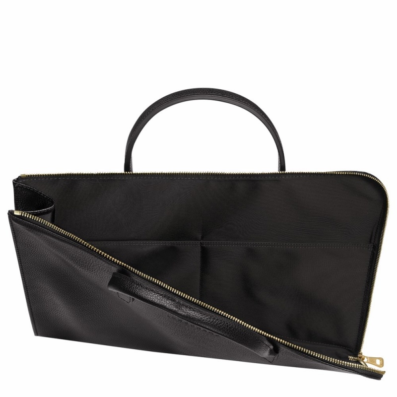 Longchamp Le Foulonné S Aktentasche Herren Schwarz | 987MHKGAR